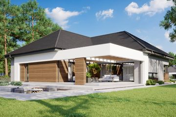  Projekt domu HomeKoncept 26 wariant 06 (KRX1116) - projekt domu parterowego - Zdjęcie 5