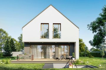  Projekt domu Slim (WRD2866) - projekt domu parterowego z poddaszem - Zdjęcie 1