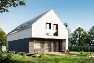  Projekt domu Slim (WRD2866) - projekt domu parterowego z poddaszem - Zdjęcie 3