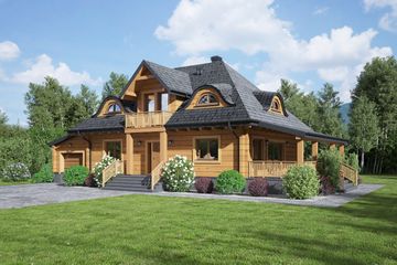  Projekt domu Chmielniki małe 33 dw (KRP2369) - projekt domu parterowego z poddaszem - Zdjęcie 1