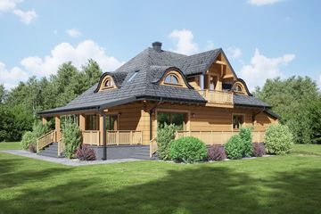  Projekt domu Chmielniki małe 33 dw (KRP2369) - projekt domu parterowego z poddaszem - Zdjęcie 2