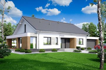  Projekt domu Papaja (WOF1137) - projekt domu parterowego - Zdjęcie 1