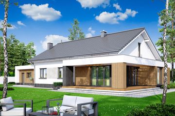  Projekt domu Papaja (WOF1137) - projekt domu parterowego - Zdjęcie 3