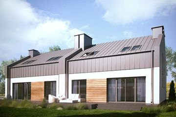  Projekt domu MJS-103 Dwurodzinny (WBD1002) - projekt domu parterowego z poddaszem - Zdjęcie 2