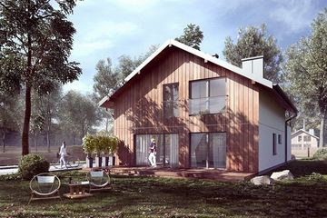  Projekt domu MJS-102 Dwurodzinny (WBD1004) - projekt domu parterowego z poddaszem - Zdjęcie 2