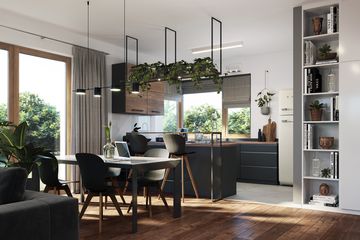  Projekt domu E-207 (WAX1113) - projekt domu parterowego z poddaszem - Zdjęcie 6