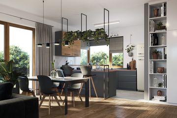  Projekt domu E-212 (WAX1116) - projekt domu parterowego z poddaszem - Zdjęcie 5