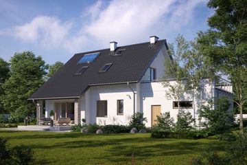  Projekt domu N16-G2 (KKG1015) - projekt domu parterowego z poddaszem - Zdjęcie 4