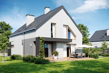  Projekt domu DomStudio 08 (KCD1007) - projekt domu parterowego z poddaszem - Zdjęcie 3