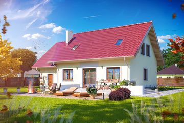  Projekt domu Bianka (WOE1037) - projekt domu parterowego z poddaszem - Zdjęcie 3