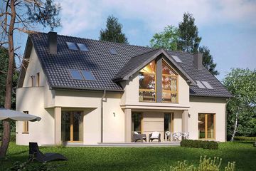  Projekt domu Maxima Nova 2 (WRN1459) - projekt domu parterowego z poddaszem - Zdjęcie 2