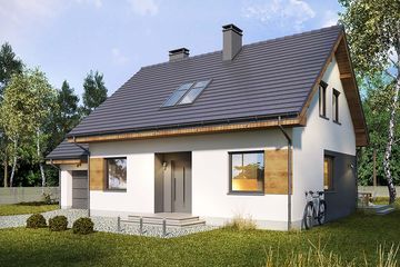  Projekt domu Melonik (WRN1462) - projekt domu parterowego z poddaszem - Zdjęcie 2