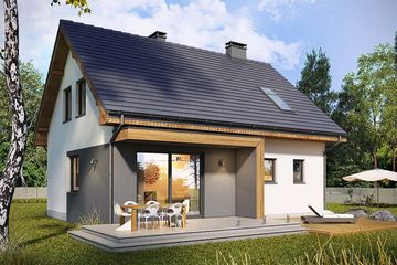  Projekt domu Melonik 2 (WRN1453) - projekt domu parterowego z poddaszem - Zdjęcie 2