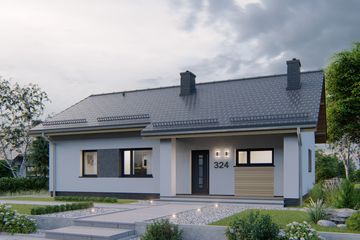  Projekt domu APS 324 (LUA1458) - projekt domu parterowego - Zdjęcie 3