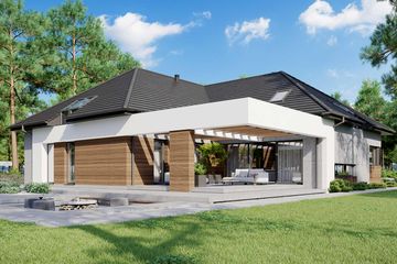  Projekt domu HomeKoncept 26 wariant 10 (KRX1118) - projekt domu parterowego - Zdjęcie 2