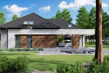  Projekt domu HomeKoncept 26 wariant 10 (KRX1118) - projekt domu parterowego - Zdjęcie 4