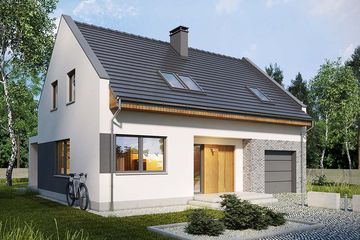  Projekt domu Primo (WRN1464) - projekt domu parterowego z poddaszem - Zdjęcie 2