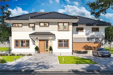  Projekt domu Emilian 2 (WOE1154) - projekt domu z pełnym piętrem - Zdjęcie 3