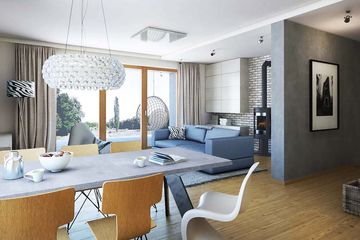  Projekt domu Sonata (WRN1465) - projekt domu parterowego z poddaszem - Zdjęcie 3