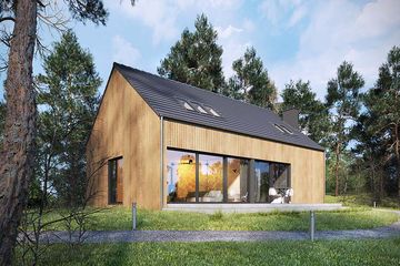  Projekt domu Studio 71 (WRN1466) - projekt domu parterowego z poddaszem - Zdjęcie 3