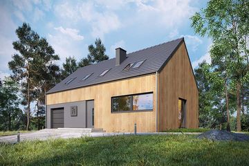  Projekt domu Studio 71 (WRN1466) - projekt domu parterowego z poddaszem - Zdjęcie 2