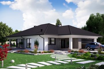  Projekt domu Ka23 war.4 M (PKT1138) - projekt domu parterowego - Zdjęcie 1