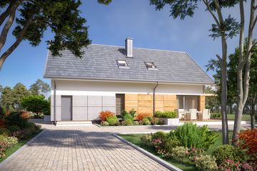  Projekt domu Daktyl (BSA2205) - projekt domu parterowego z poddaszem - Zdjęcie 4