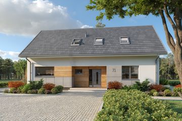  Projekt domu Daktyl (BSA2205) - projekt domu parterowego z poddaszem - Zdjęcie 5