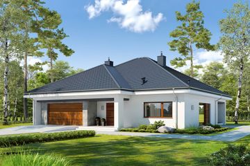  Projekt domu Dostępny D45 wariant III (WWB1081) - projekt domu parterowego - Zdjęcie 1