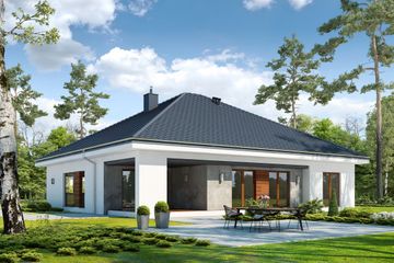  Projekt domu Dostępny D45 wariant III (WWB1081) - projekt domu parterowego - Zdjęcie 2