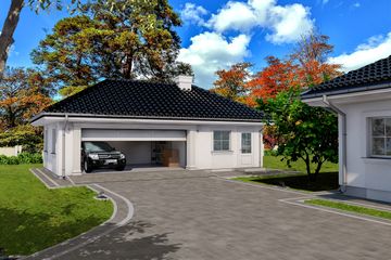  Projekt garażu G55CS (SKA1113) - projekt garażu parterowego - Zdjęcie 1