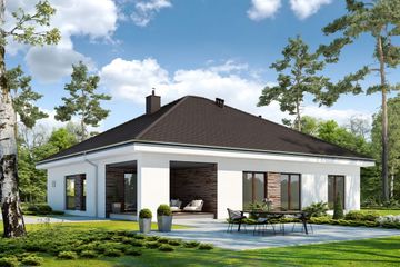  Projekt domu Dostępny D45 wariant IV (WWB1082) - projekt domu parterowego - Zdjęcie 2