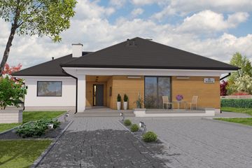  Projekt domu Dwa pokolenia (SKA1114) - projekt domu parterowego - Zdjęcie 1