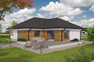  Projekt domu Dwa pokolenia (SKA1114) - projekt domu parterowego - Zdjęcie 2
