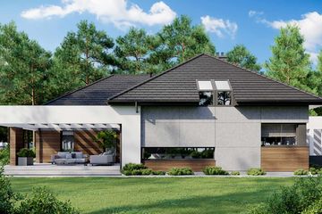  Projekt domu HomeKoncept 26 wariant 12 (KRX1122) - projekt domu parterowego - Zdjęcie 4