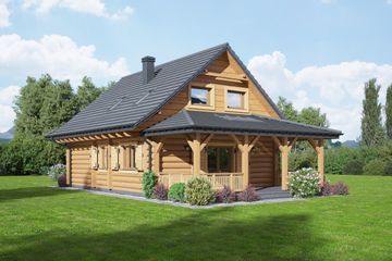  Projekt domu Grywałdowo dw 3 (KRP2381) - projekt domu parterowego z poddaszem - Zdjęcie 2