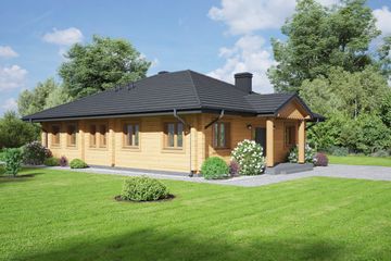  Projekt domu Dębice dw (KRP2383) - projekt domu parterowego - Zdjęcie 1