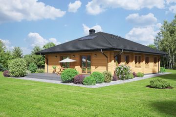  Projekt domu Dębice dw (KRP2383) - projekt domu parterowego - Zdjęcie 2