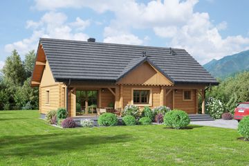  Projekt domu Bolesławice dw 17 (KRP2384) - projekt domu parterowego - Zdjęcie 1