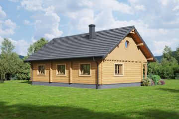  Projekt domu Bolesławice dw 17 (KRP2384) - projekt domu parterowego - Zdjęcie 2