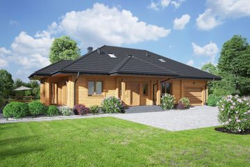 Projekt domu Zamość 3g dw (KRP2385) - projekt domu parterowego - Zdjęcie 1