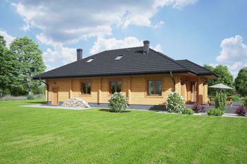  Projekt domu Zamość 3g dw (KRP2385) - projekt domu parterowego - Zdjęcie 2