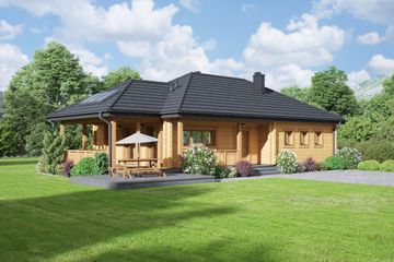  Projekt domu Arturowo średnie dw (KRP2387) - projekt domu parterowego - Zdjęcie 1