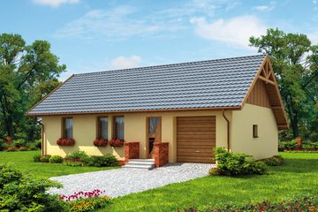  Projekt domu Bergamo 2 C dom mieszkalny, całoroczny (SLN2679) - projekt domu parterowego - Zdjęcie 1