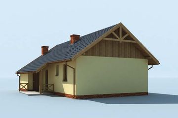  Projekt domu Bergamo 2 C dom mieszkalny, całoroczny (SLN2679) - projekt domu parterowego - Zdjęcie 4