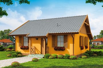  Projekt domu Barbados C dom mieszkalny, całoroczny ogrzewanie gaz (SLN2688) - projekt domu parterowego - Zdjęcie 1