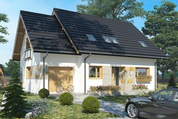  Projekt domu Sambor Alter (1690) (KRD2832) - projekt domu parterowego z poddaszem - Zdjęcie 1