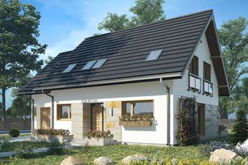  Projekt domu Sambor Alter (1690) (KRD2832) - projekt domu parterowego z poddaszem - Zdjęcie 3