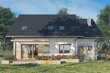  Projekt domu Sambor Alter (1690) (KRD2832) - projekt domu parterowego z poddaszem - Zdjęcie 5