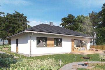  Projekt domu Lena Rex (1687) (KRD2837) - projekt domu parterowego - Zdjęcie 2